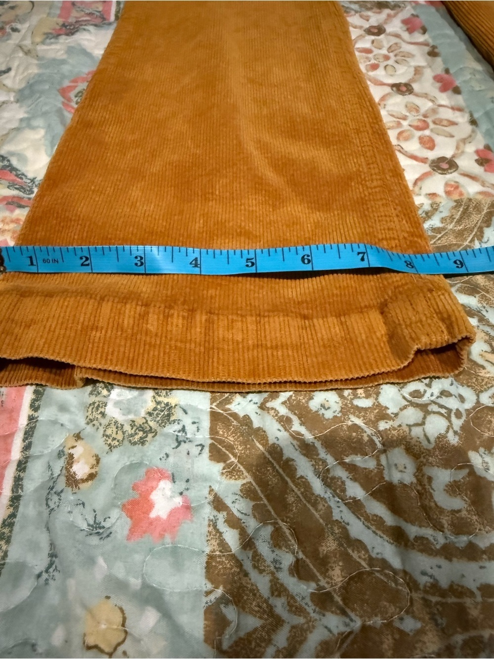 Pilcro Mustard Corduroy Pants Wide leg size 25 Outdoor Cottagecore - Picture 10 of 15